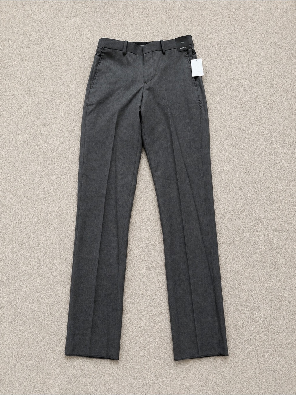 Nordstrom Men's Dress Pants in Charcoal Gray